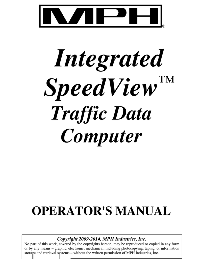 MPH SpeedView Operator's manual