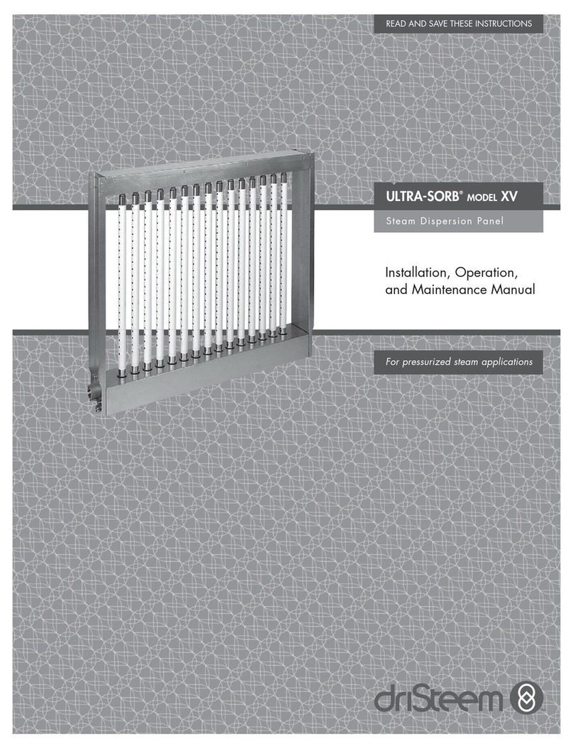 DriSteem Ultra-sorb XV User manual