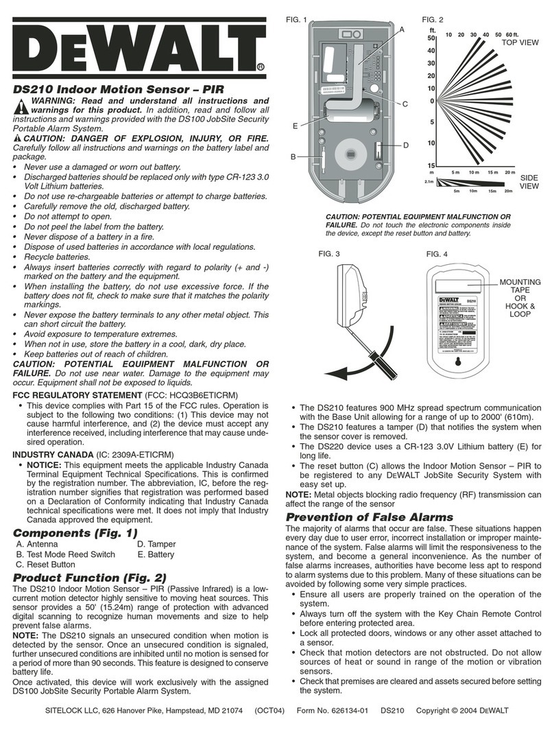 DeWalt DS210 User manual