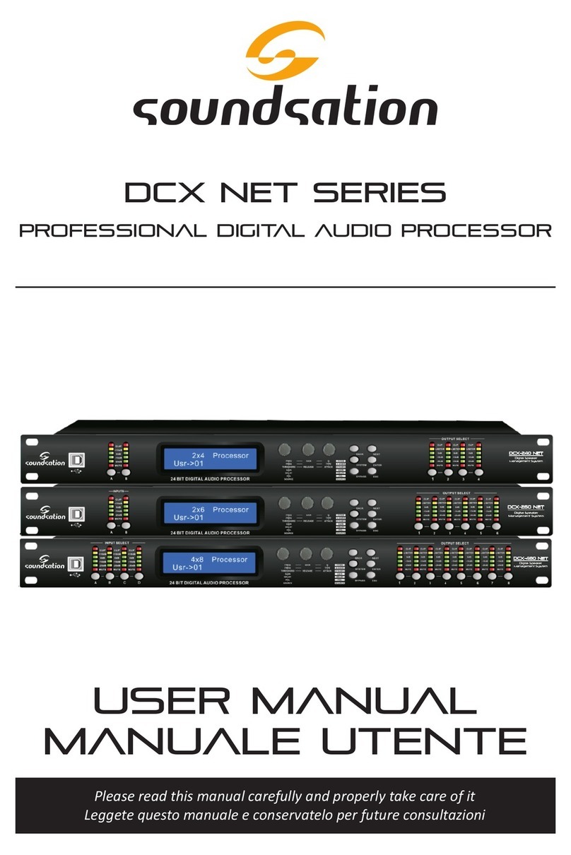 Sound Sation DCX NET Series user manual Sound Sation DCX NET Series user manual