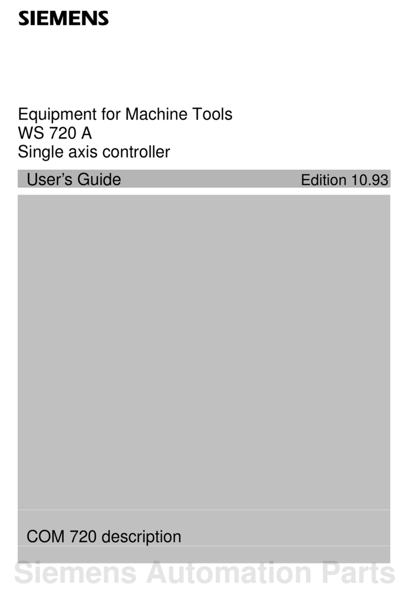 Siemens WS 720 A user guide