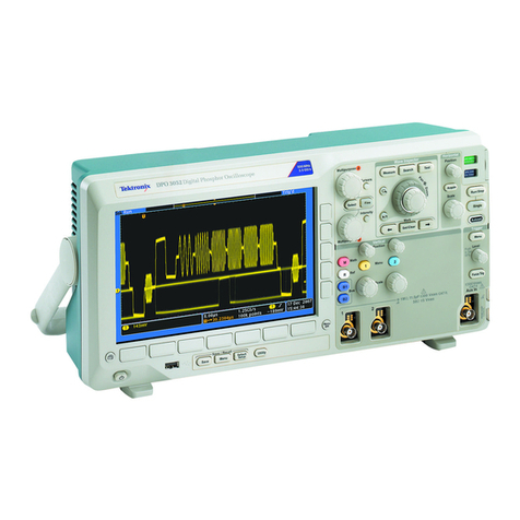 Tektronix DPO3000 Series User manual Tektronix DPO3000 Series User manual