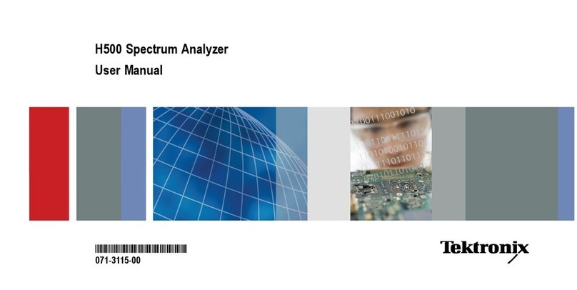 Tektronix H500 User manual