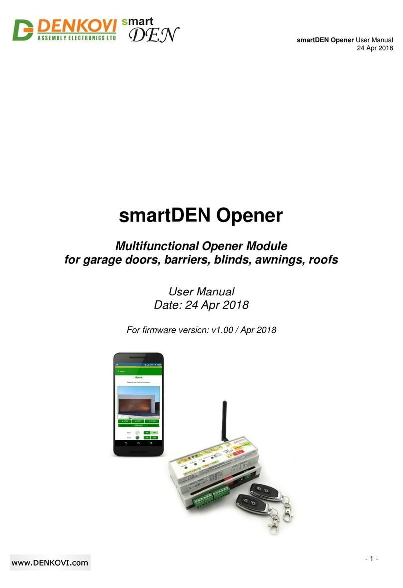 Denkovi smartDEN Opener user manual