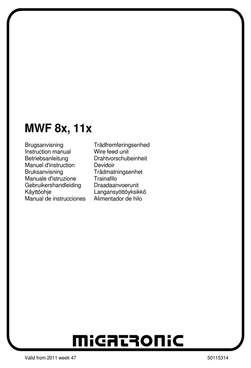 Migatronic MWF 11x User manual