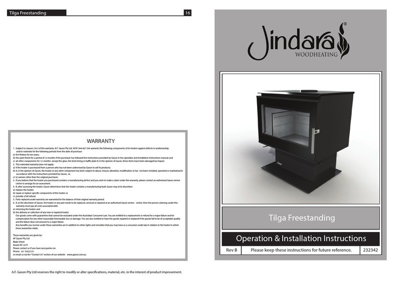 Jindara Tilga Freestanding User manual