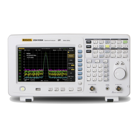 Rigol DSA1000A Series quick guide