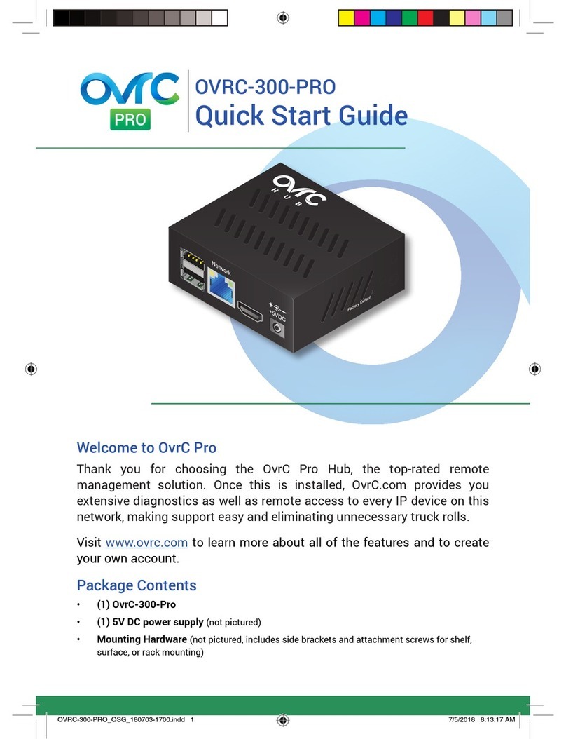 OVRC OVRC-300-PRO User manual