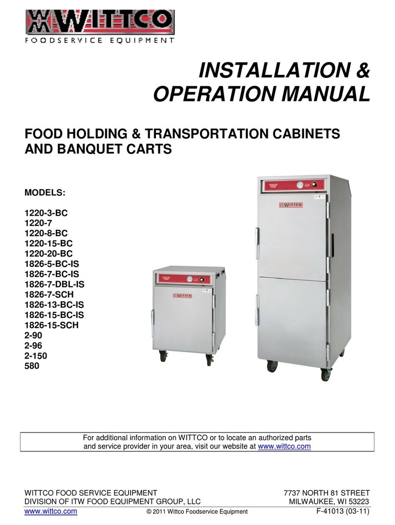 Wittco 1220-3-BC Installation & operation manual