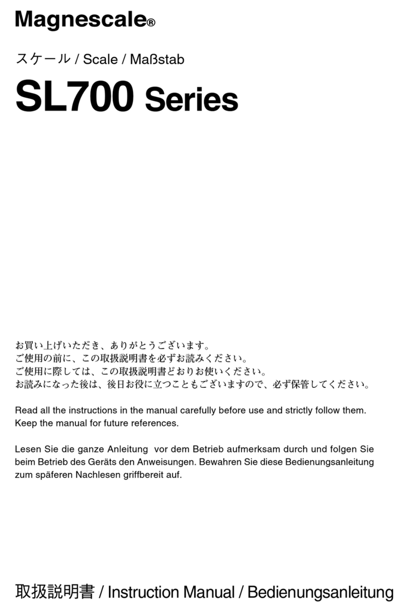Magnescale SL700 Series instruction manual