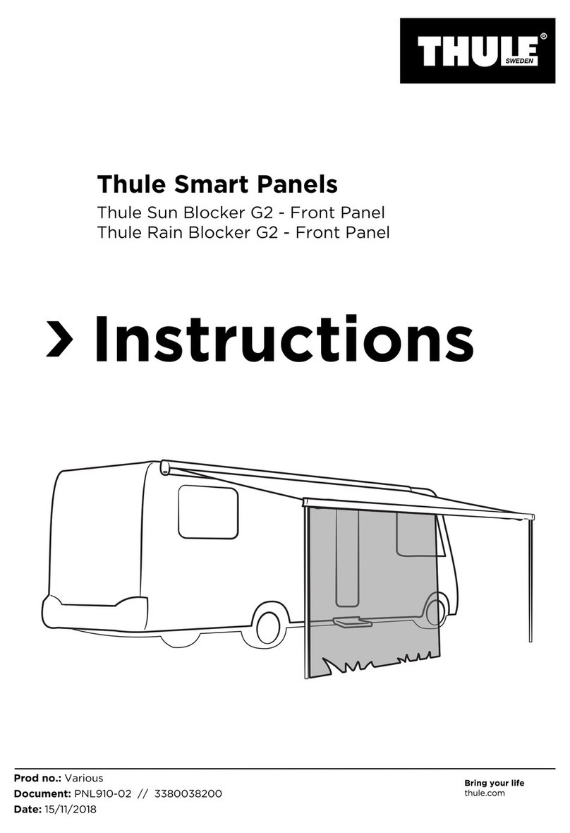 Thule Sun Blocker G2 Front Panel Instructions for use Thule Sun Blocker G2 Front Panel Instructions for use
