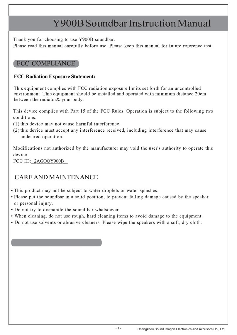 Sound Dragon Y900B instruction manual