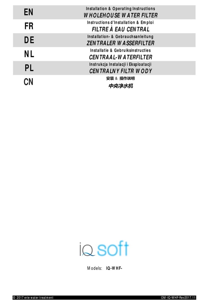 Aquion IQ-WHF Series Installation & operating instructions