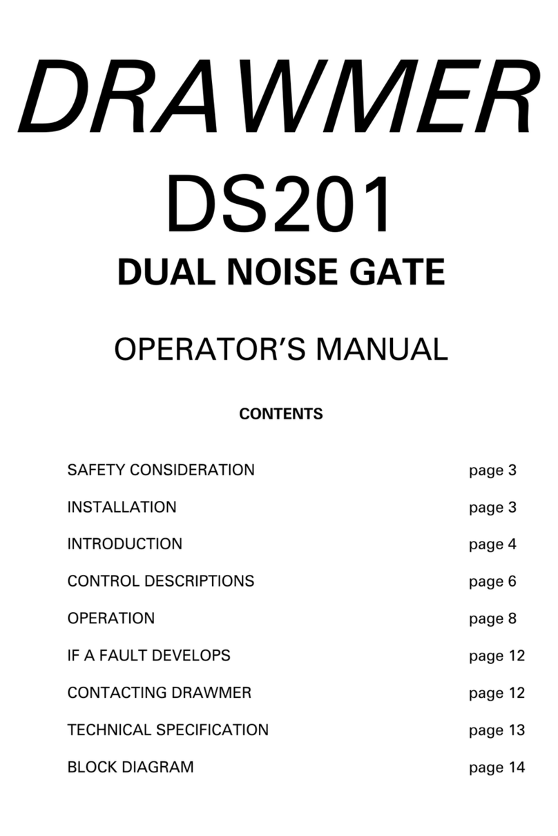 Drawmer DS201 Operator's manual