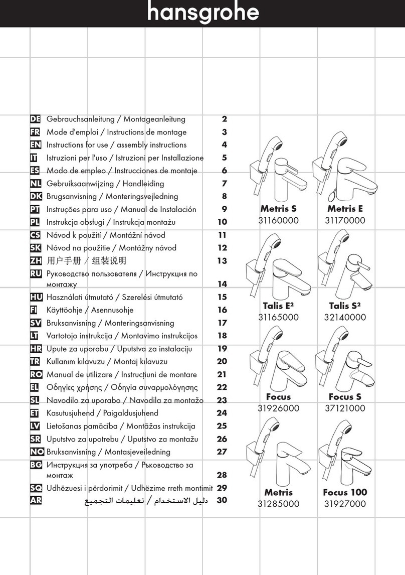 Hans Grohe Metris S User manual