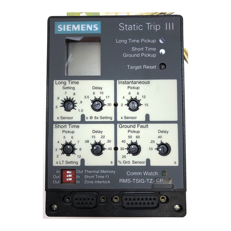 Siemens Static Trip III Manual
