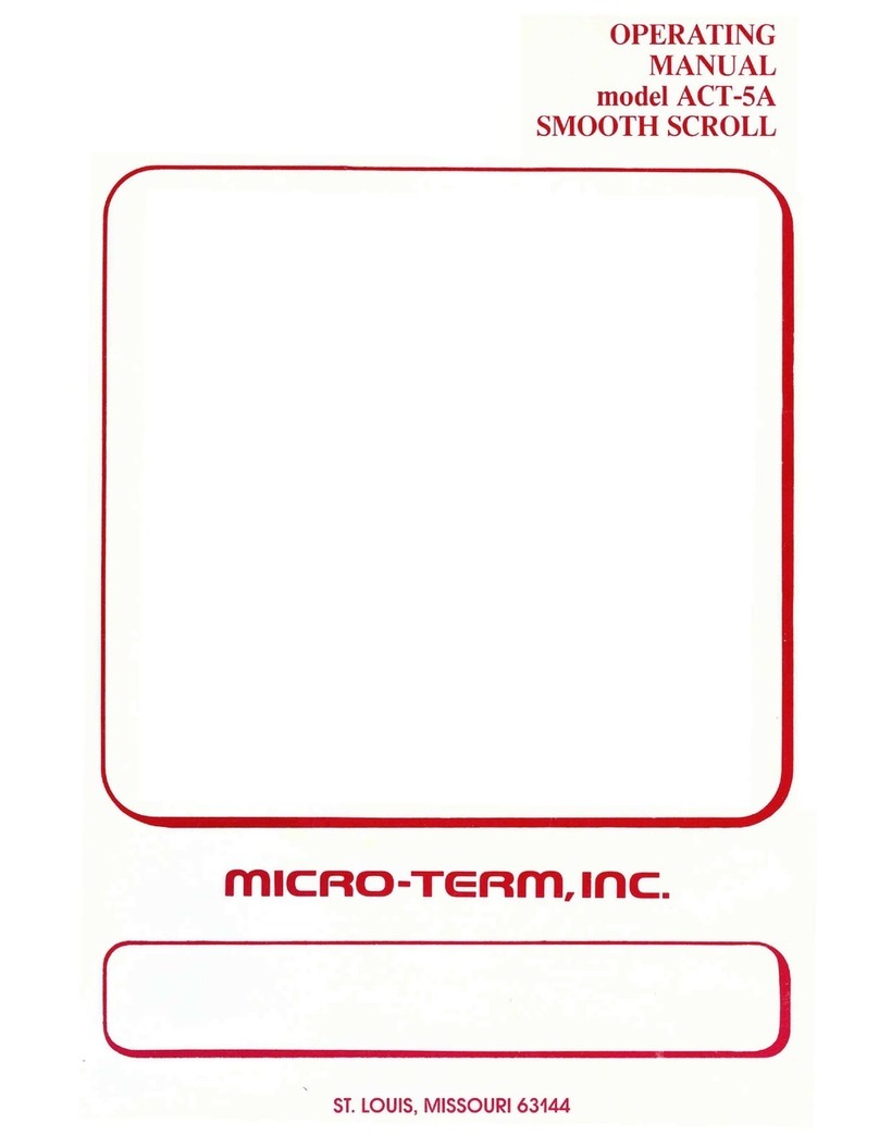 Micro-Term ACT-SA operating manual