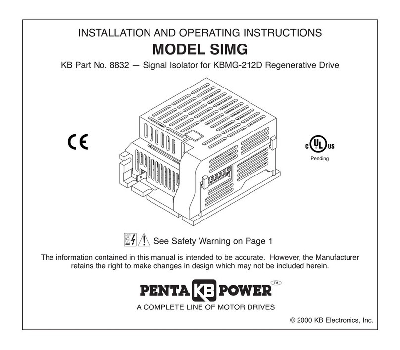 Penta KB Power SIMG Installation and operating instructions