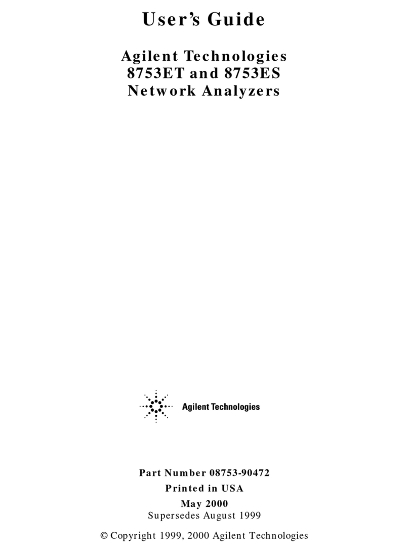 Agilent Technologies 8753ET User manual