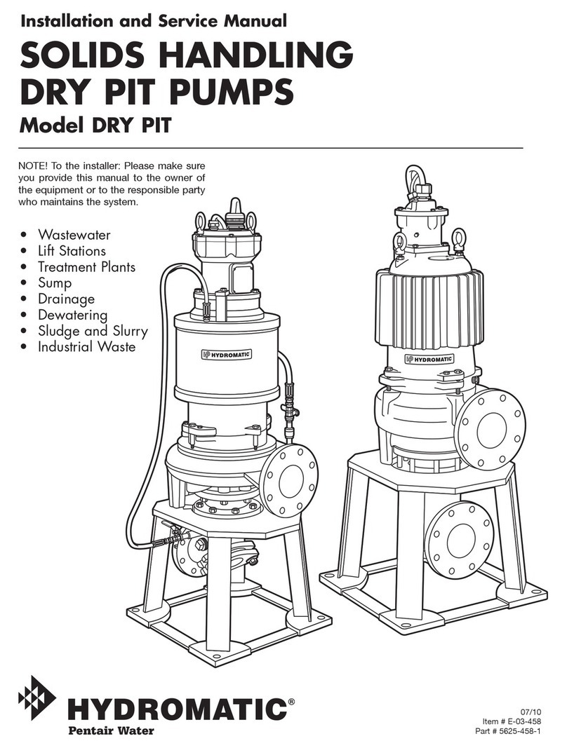 Hydromatic DRY PIT Installation and service manual