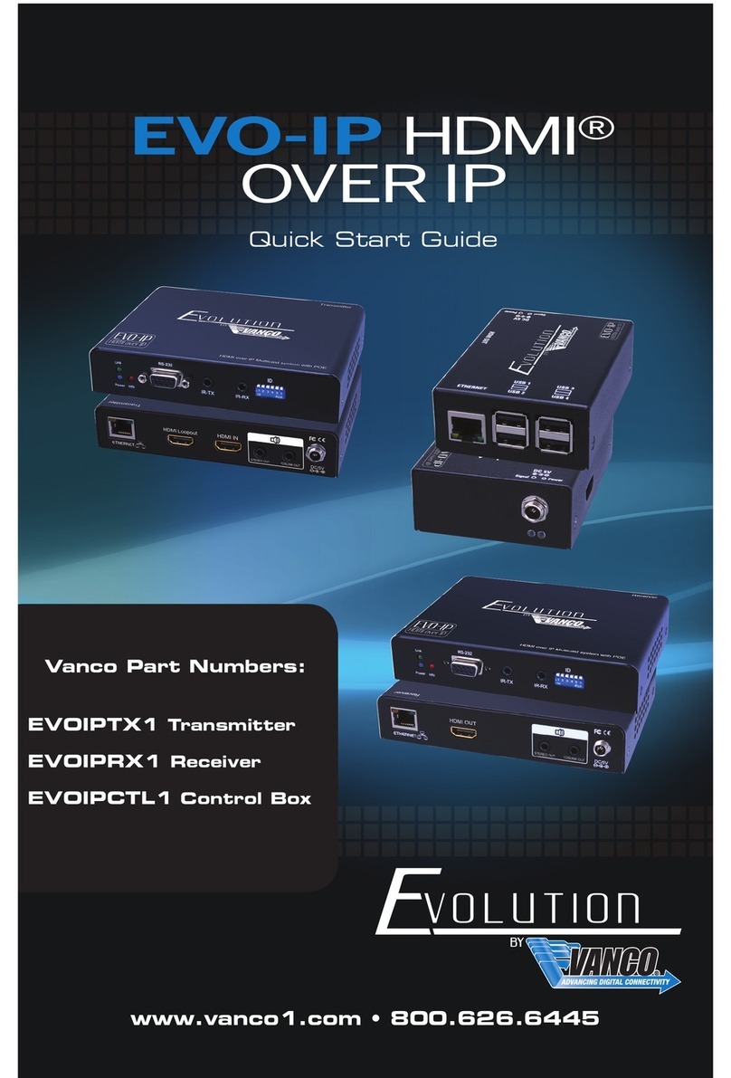 Vanco Evolution EVO-IP User manual