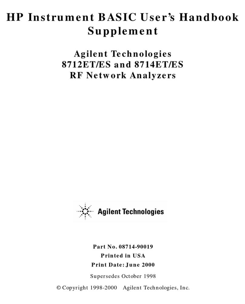 Agilent Technologies 8712ET User manual