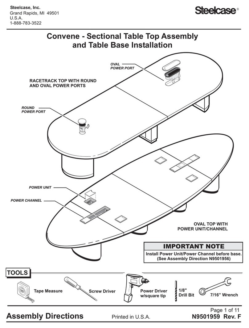 Steelcase Convene User manual Steelcase Convene User manual