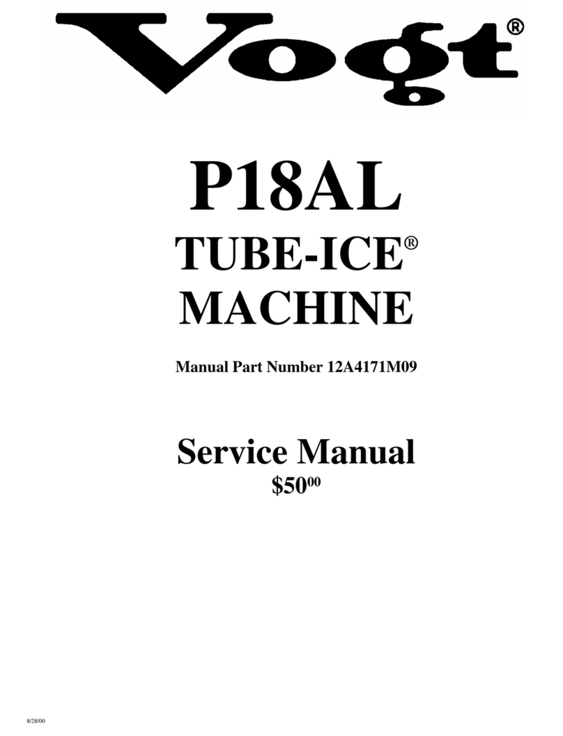 Vogt P18AL TUBE-ICE Service manual