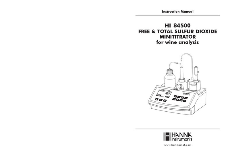 Hanna Instruments HI 84500 instruction manual