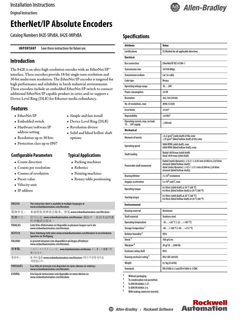 Allen-Bradley 842E-SIP*BA installation instructions
