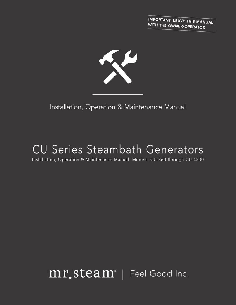 mr. steam CU-4500 Instruction manual
