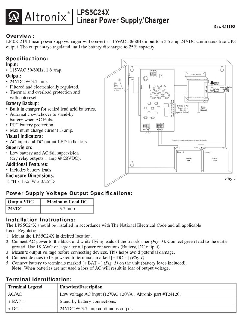 Altronix LPS5C24X User manual