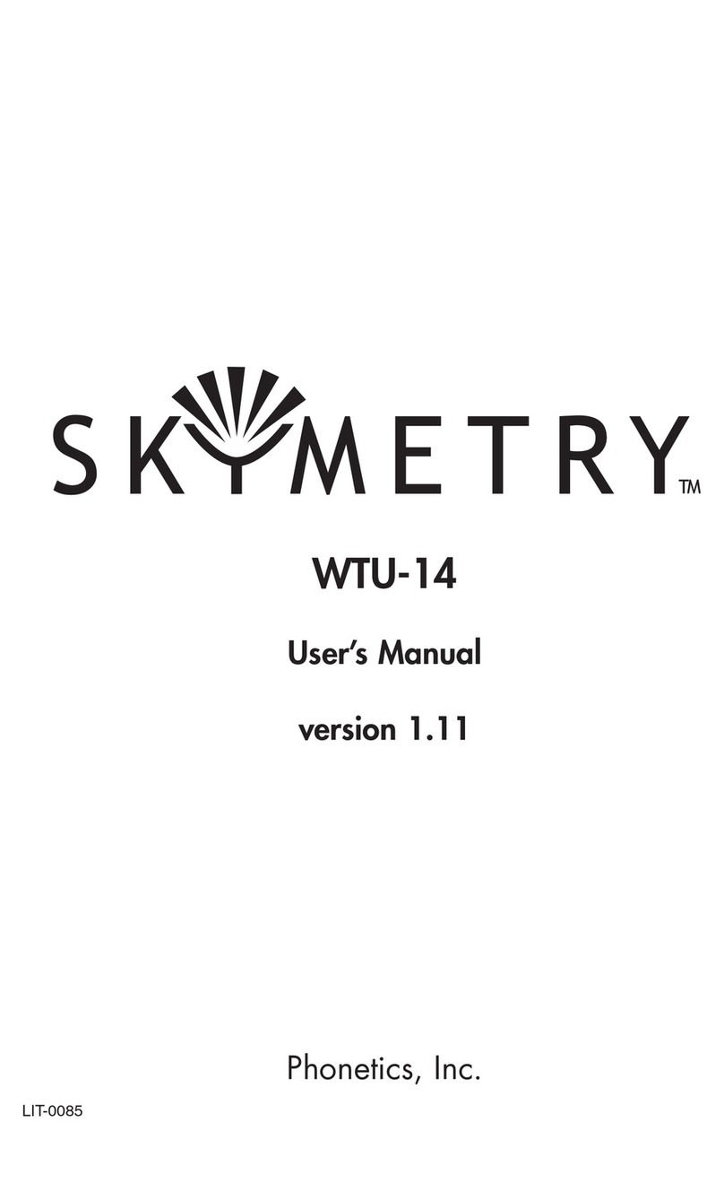 Phonetics Skymetry WTU-14 user manual