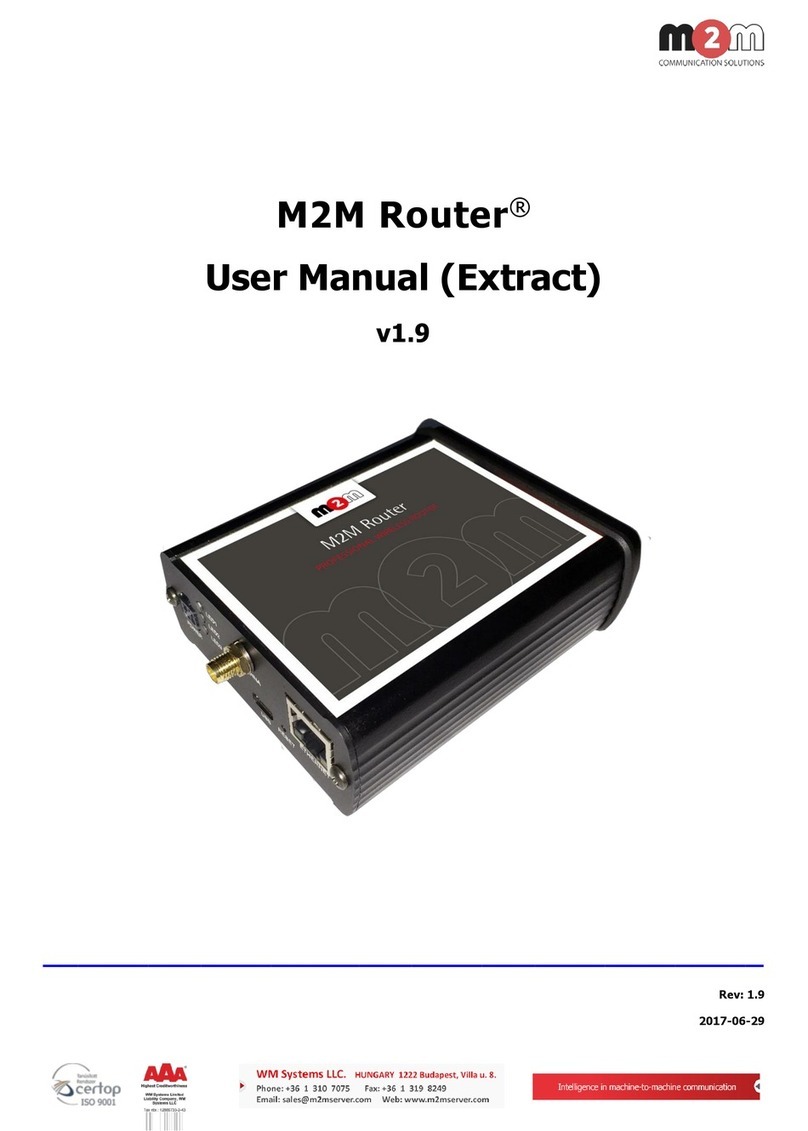 WM Systems M2M Router PRO 4 user manual