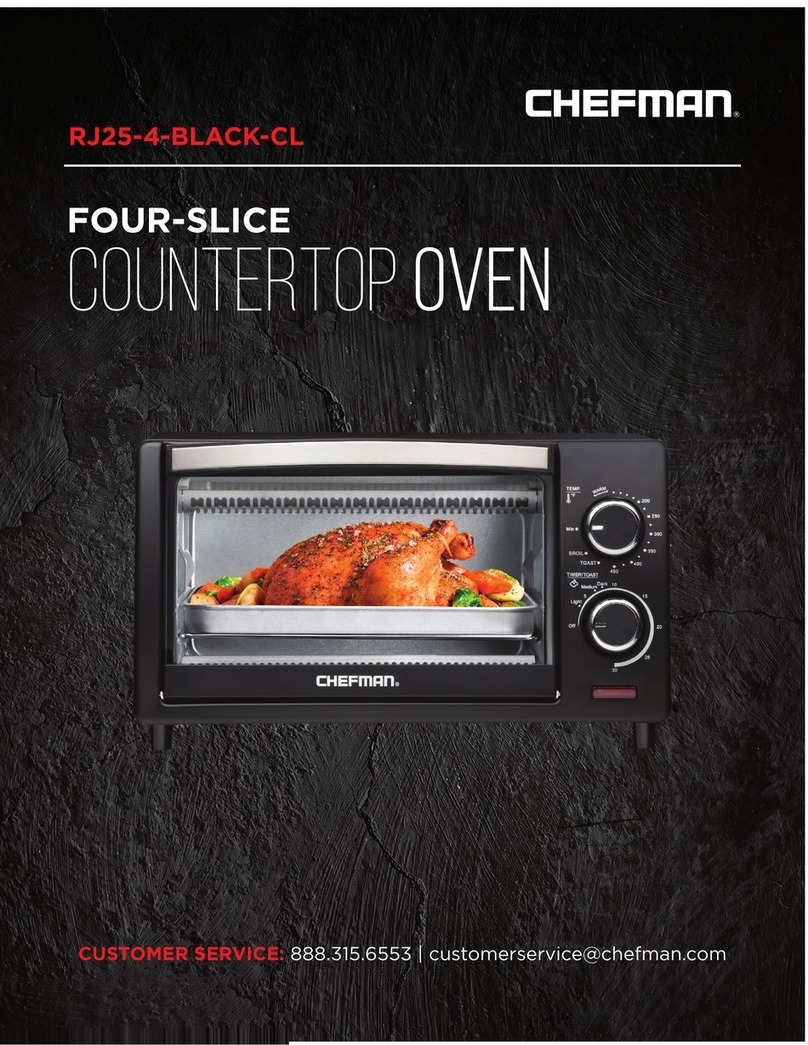 Chefman RJ25-4-BLACK-CL User manual
