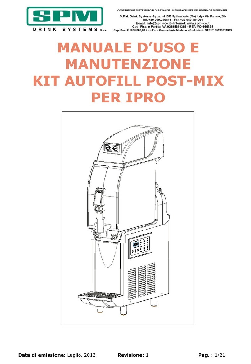 SPM IPRO KIT AUTOFILL POST-MIX Instruction and maintenance manual
