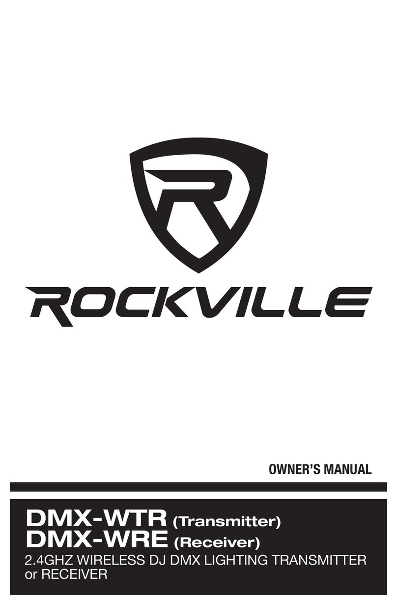 Rockville DMX-WTR owner's manual