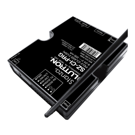 Lutron Electronics Stanza SZ-CI-PRG User manual