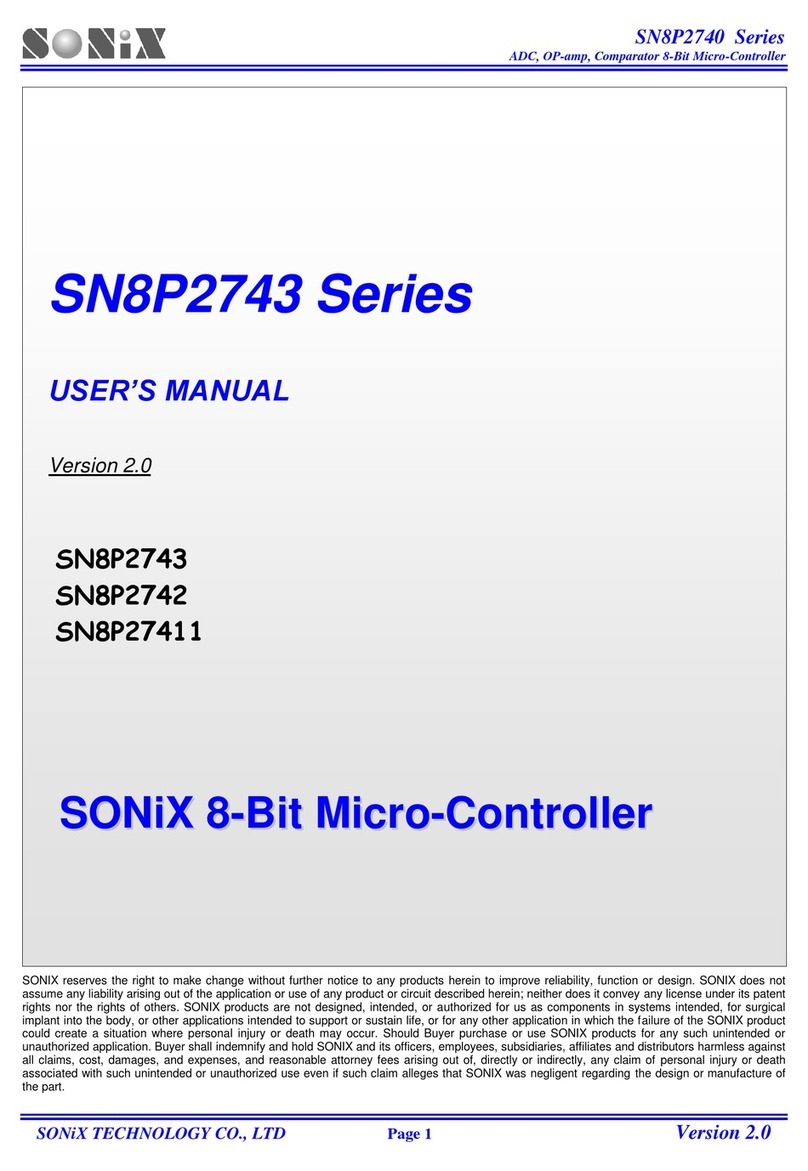 SONIX SN8P2743 Series user manual