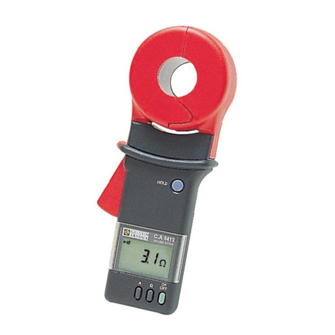 Chauvin Arnoux C.A 6410 user manual Chauvin Arnoux C.A 6410 user manual