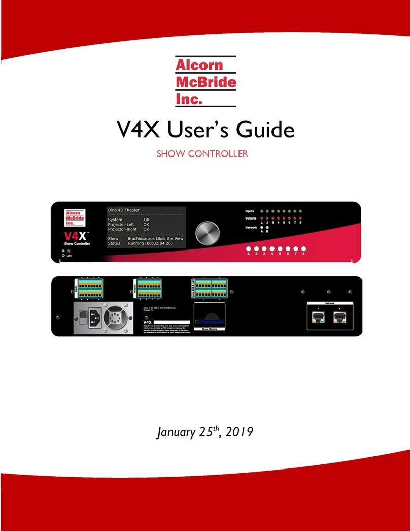 Alcorn Mcbride V4X User manual