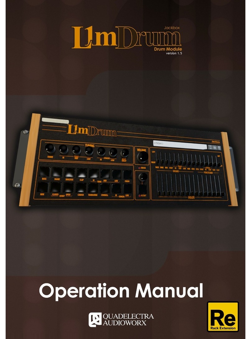 Quadelectra Audioworx L1mDrum Operation manual