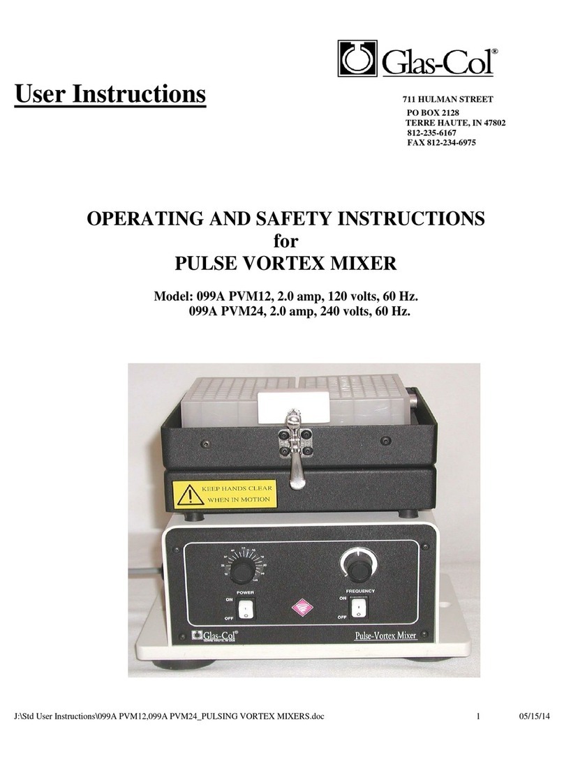 Glas-Col 099A PVM12 User instructions