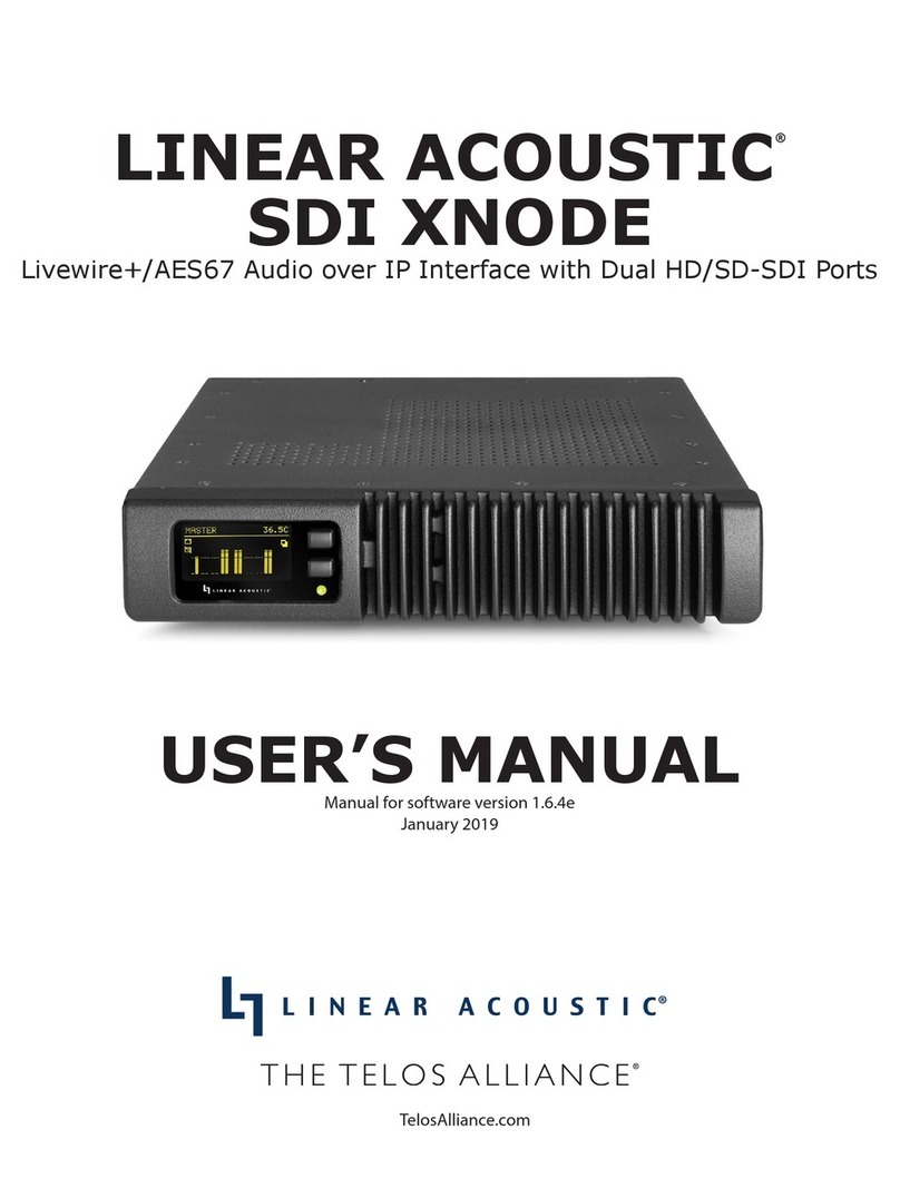 Telos Alliance Linear Acoustic SDI XNODE user manual