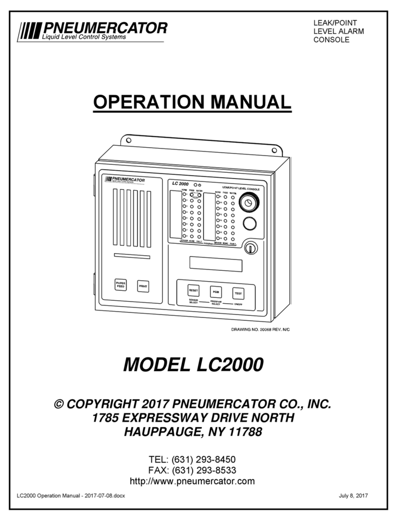 Pneumercator LC2000 Operation manual