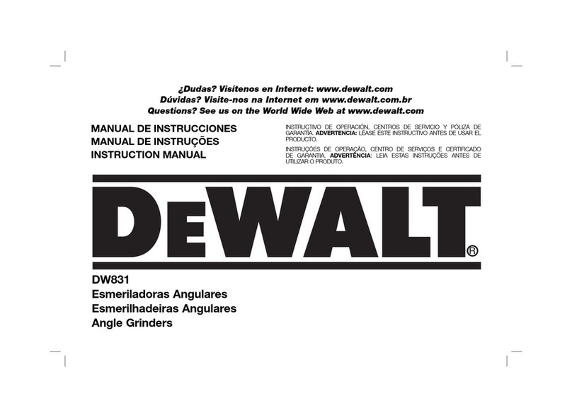 DeWalt DW831 instruction manual