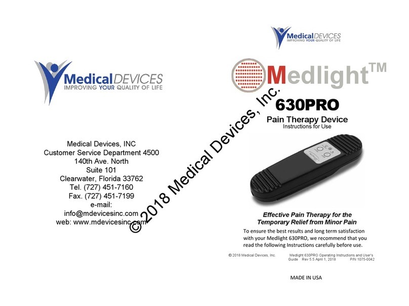 Medical Devices Medlight 630PRO Instructions for use