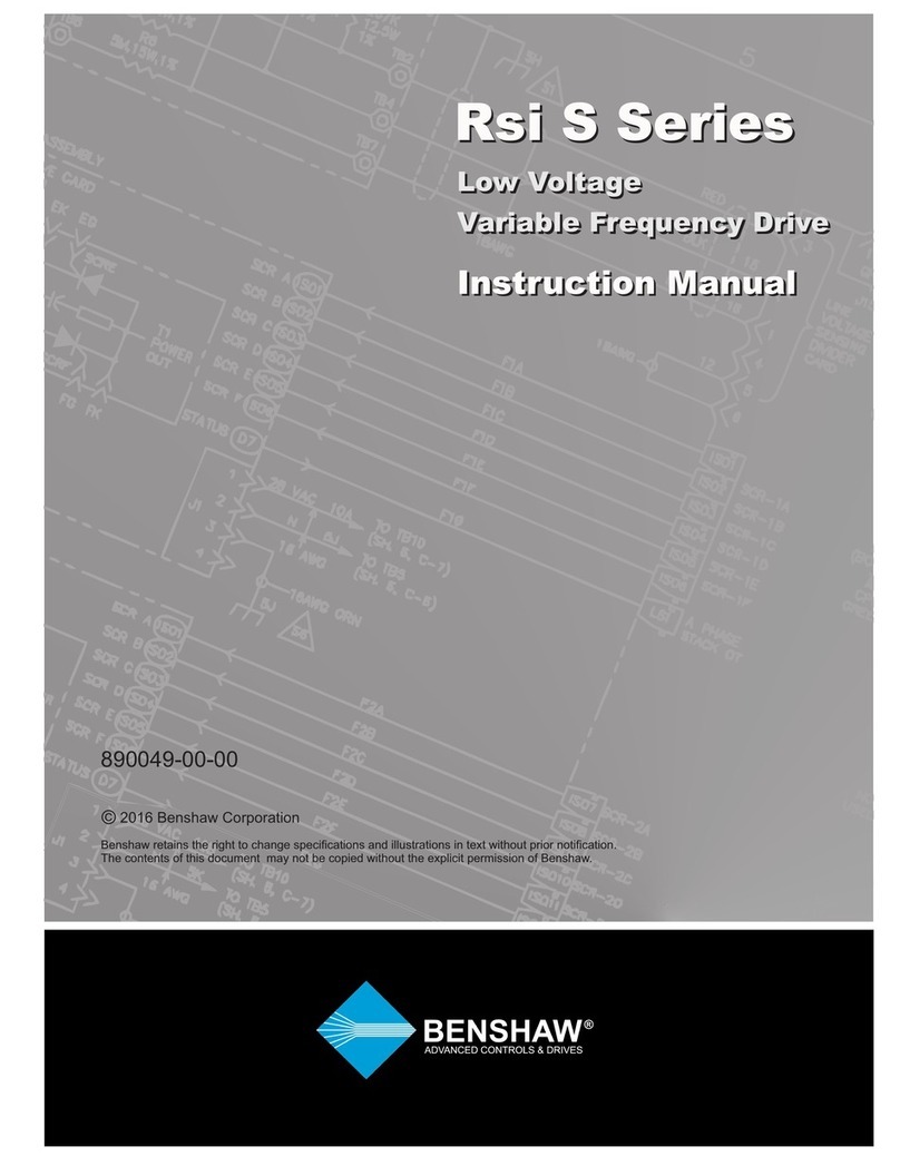 BENSHAW Rsi S Series instruction manual