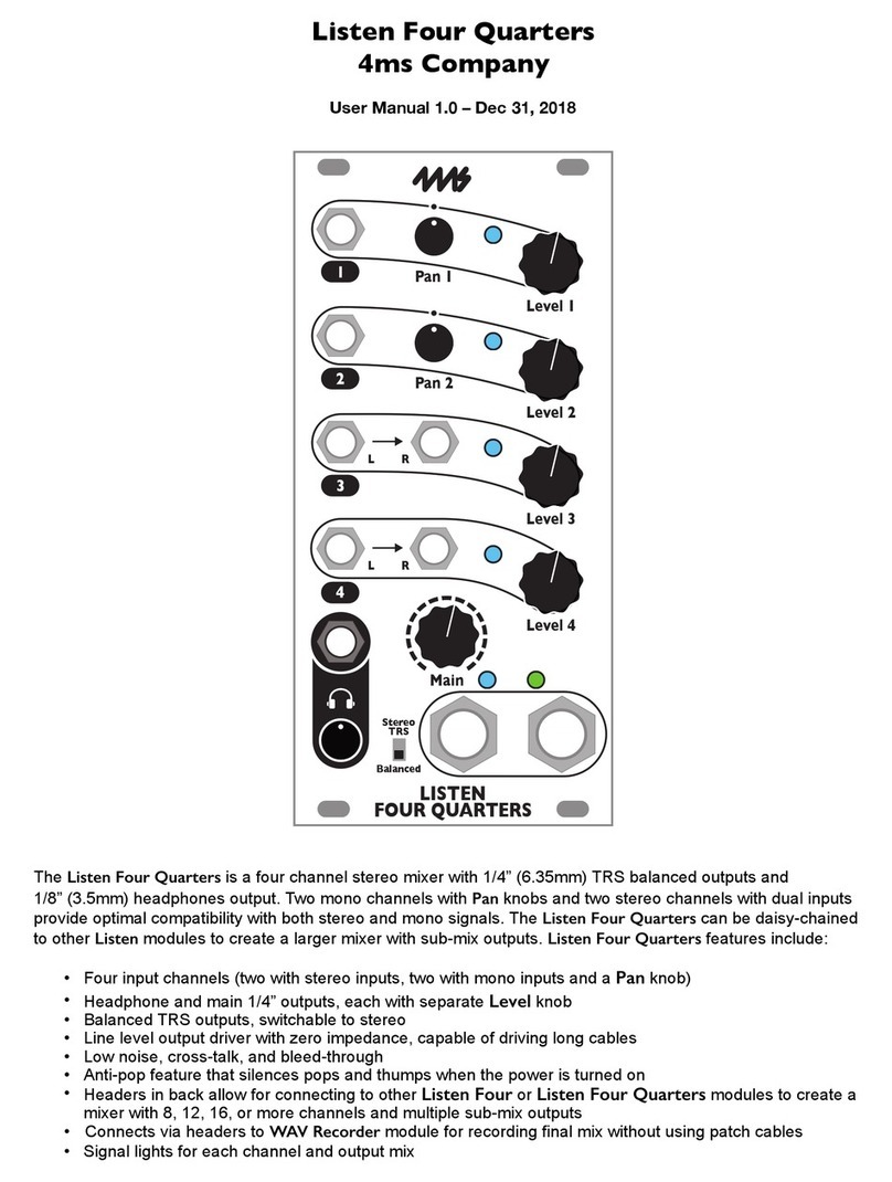 4ms Company Listen Four Quarters user manual