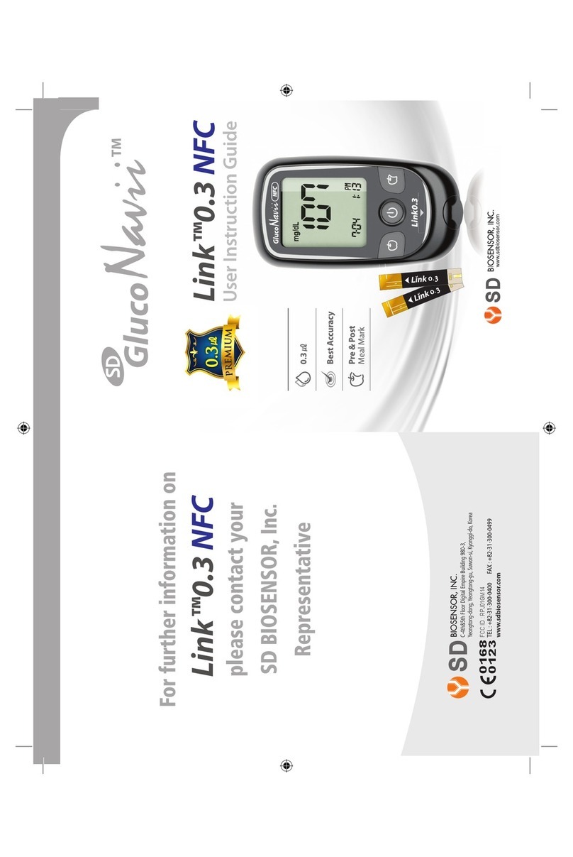 SD GlucoNavii Link0.3 NFC User instruction guide